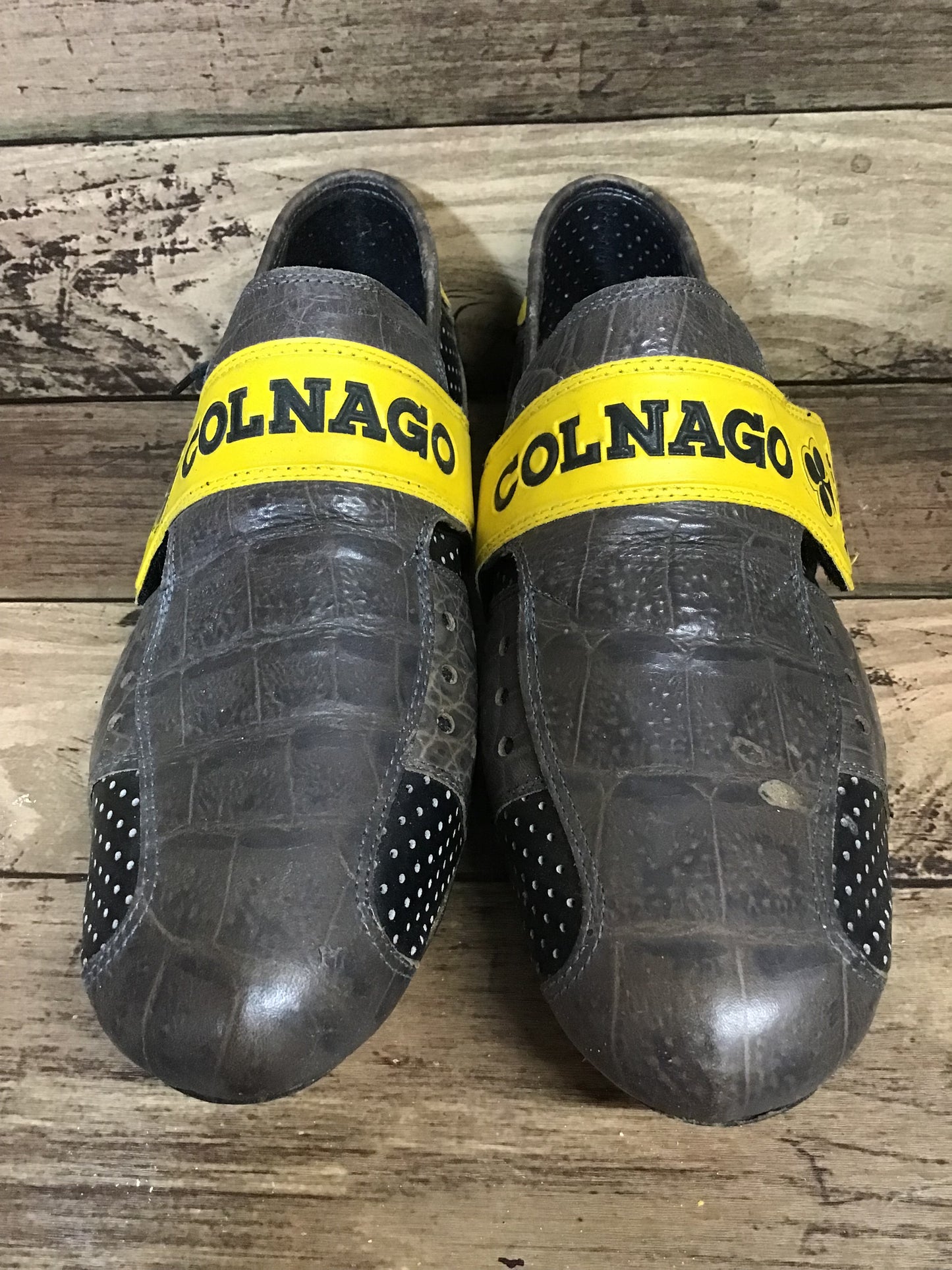 HH593 コルナゴ COLNAGO MASTER SHOES レザー 80'S-90'S ※プラスチック一部割れ