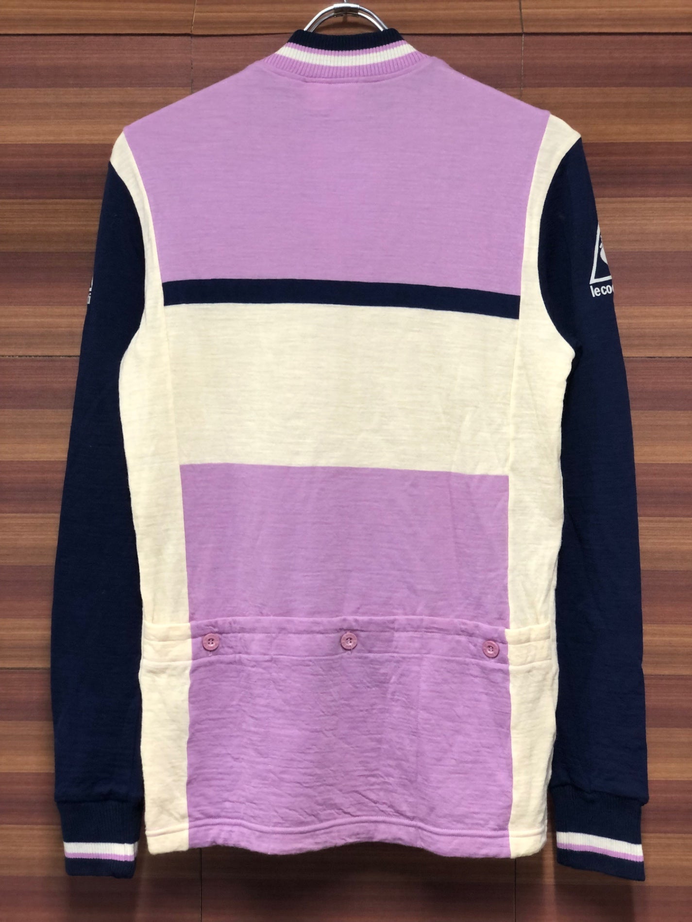 IT697 ルコックスポルティフ le coq sportif 長袖サイクルジャージ 紫 94-5