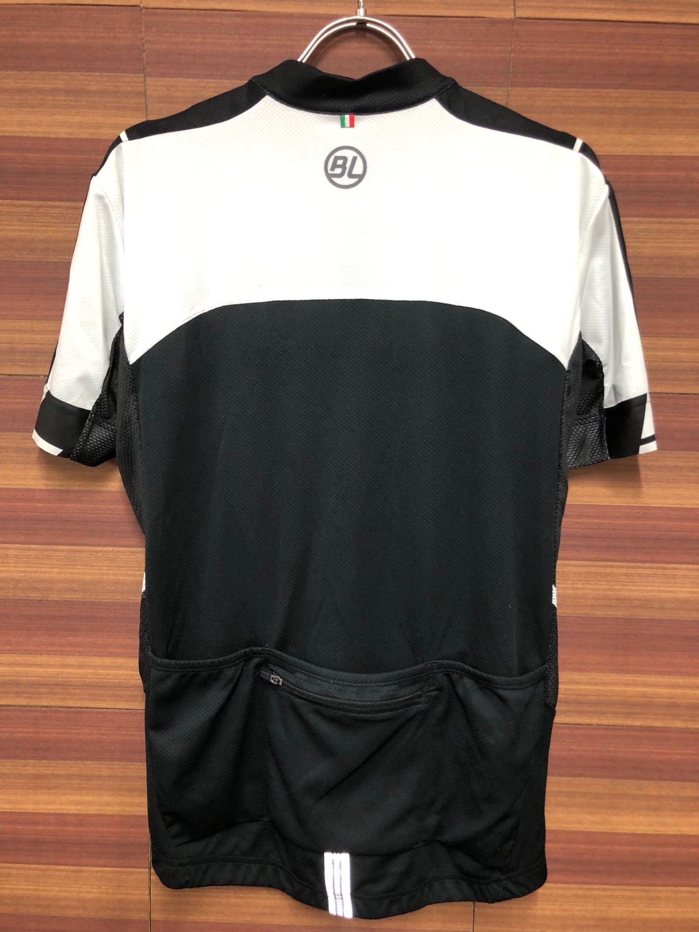 IO322 バイシクルライン BICYCLE LINE レディース 半袖 サイクルジャージ 白黒 M