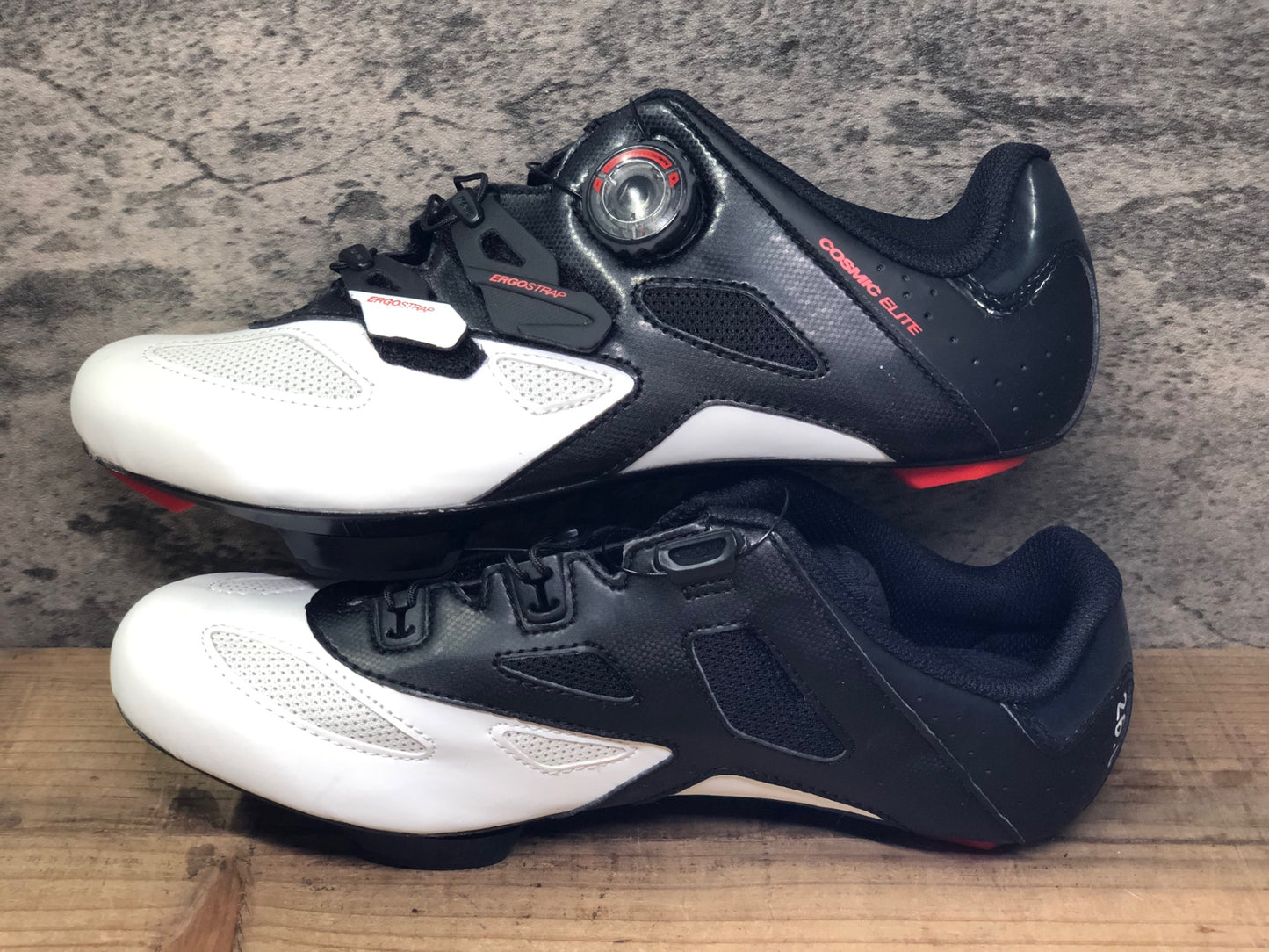 JC685 マヴィック MAVIC COSMIC ELITE ビンディングシューズ 黒白 EU41 1/3 SPDアタッチメント