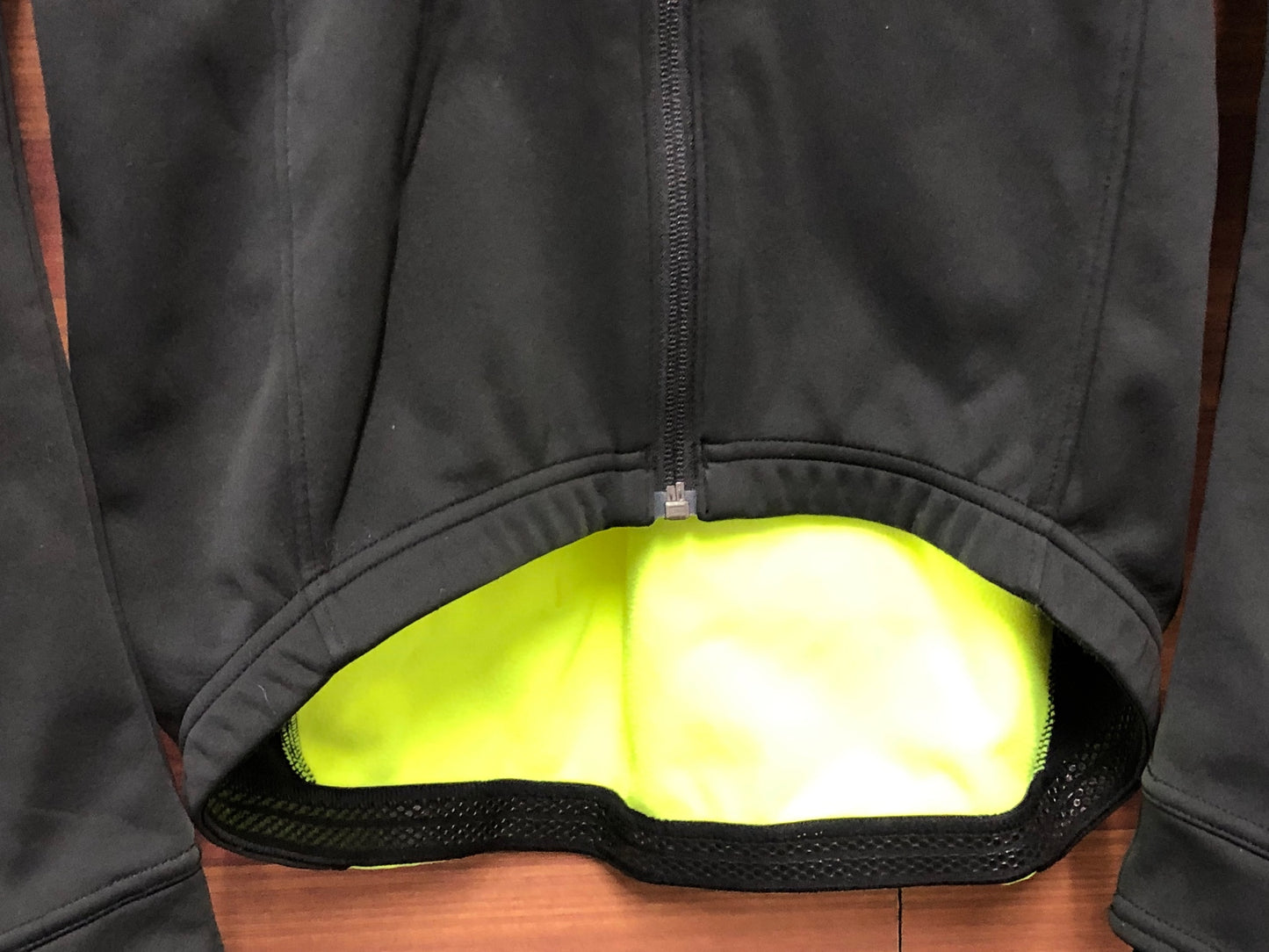 IT492 ボントレガー BONTRAGER 長袖 サイクルジャケット 黒 ネオンイエロー S 裏起毛