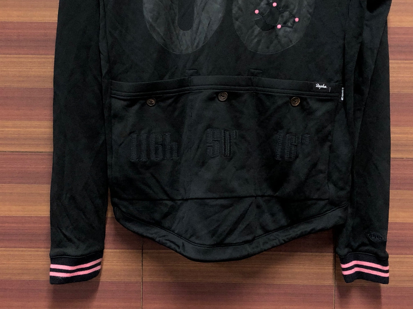 IQ665 ラファ Rapha BALMANION LS CLUB JERSEY 長袖サイクルジャージ 黒 3