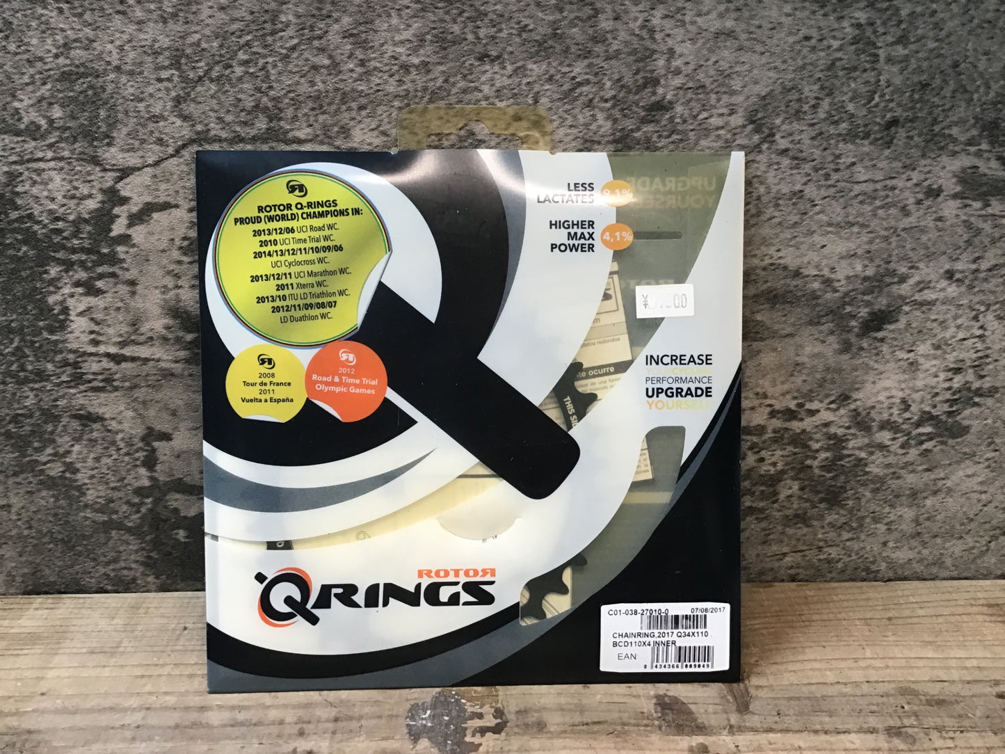 JA855 ローター ROTOR QRINGS インナーチェーンリング 34T BCD110 4アーム 楕円