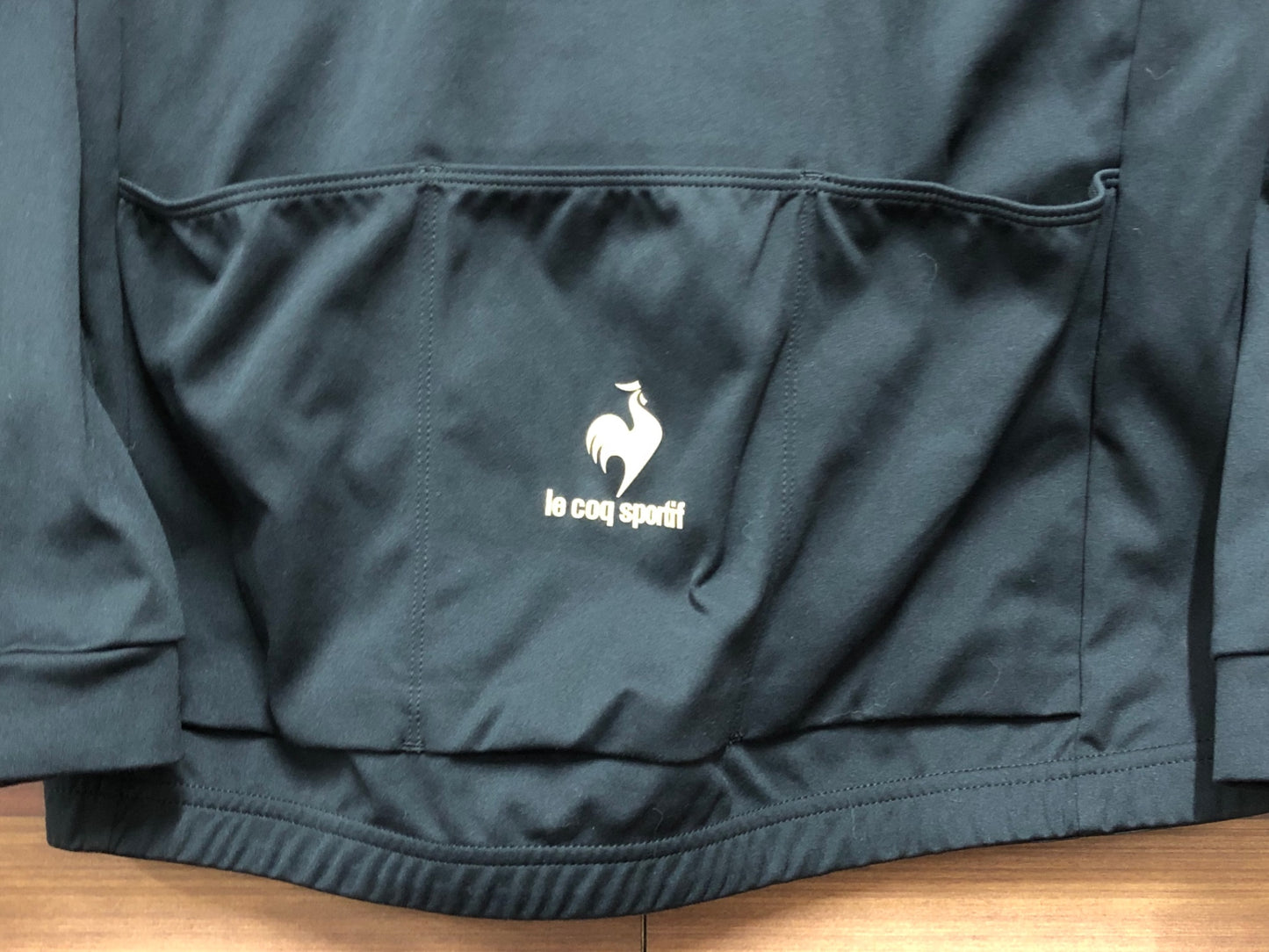 IO090 ルコックスポルティフ le coq sportif 長袖 サイクルジャージ 黒 L 裏起毛