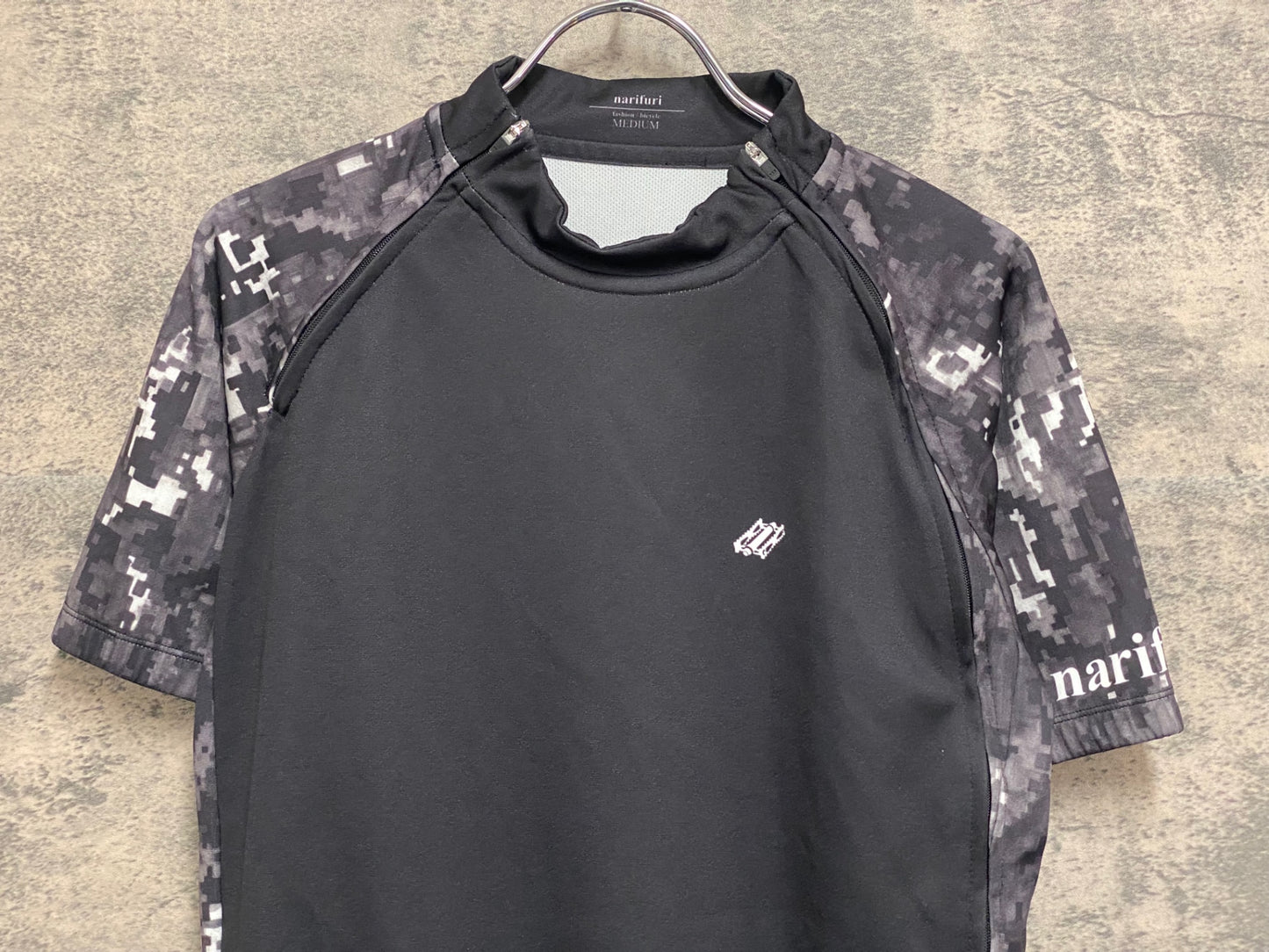IZ426 ナリフリ narifuri NFTK-21 半袖 サイクルジャージ 黒 M