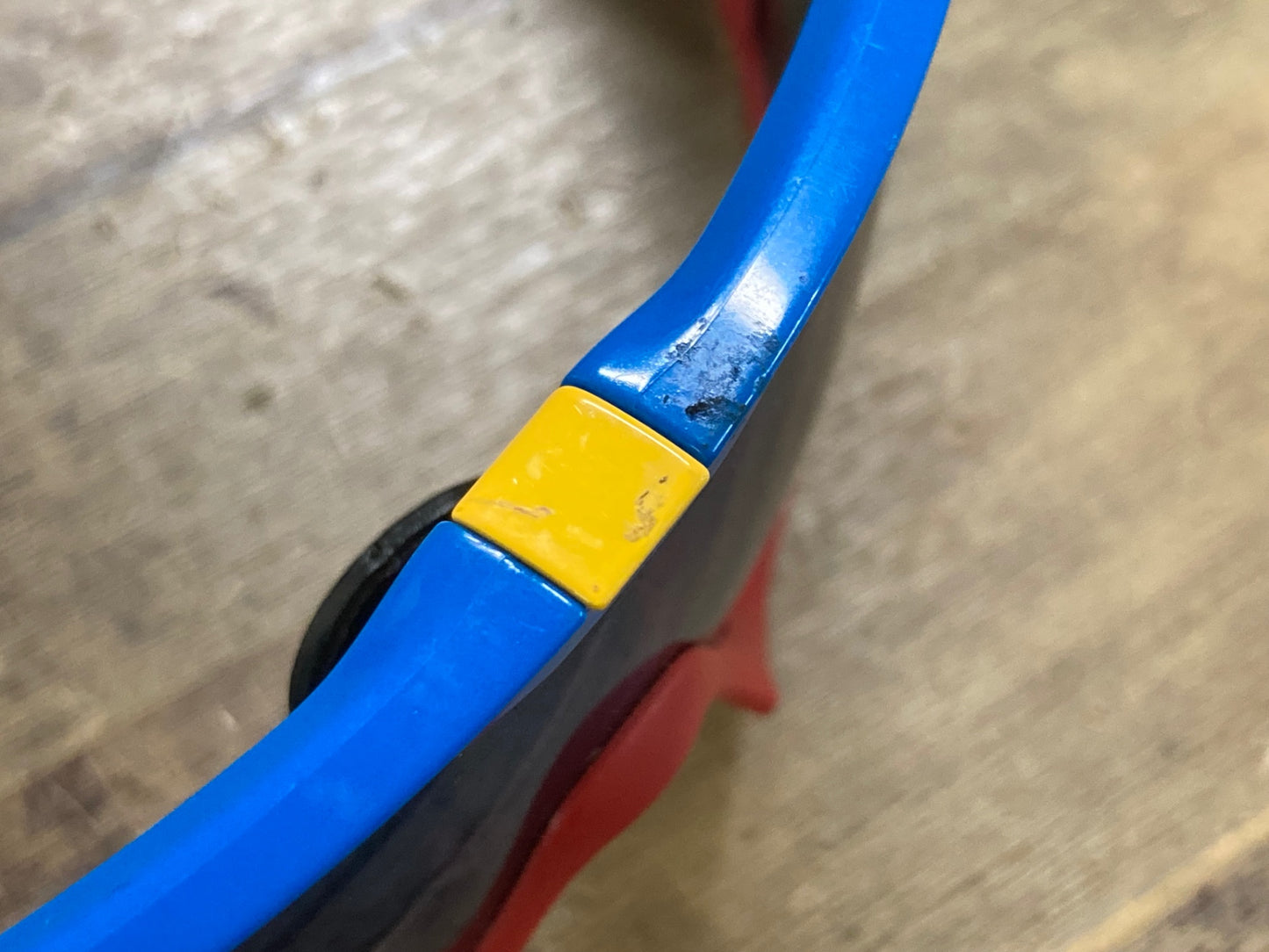 IY832 オークリー OAKLEY ジョウブレーカー JAW BREAKER サングラス アイウェア 赤青 PRIZM ジェイド レンズ傷