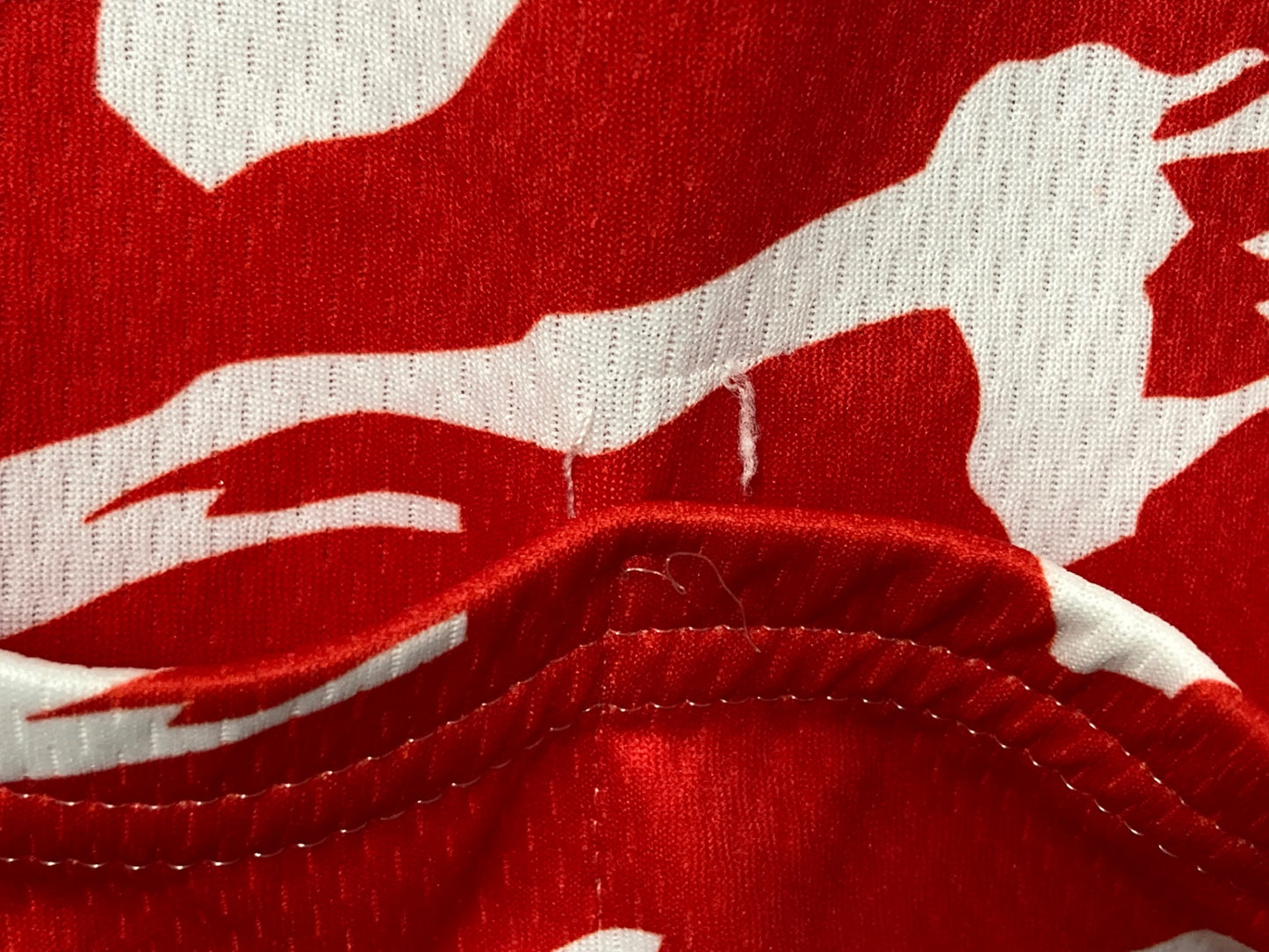 IW719 サンティーニ Santini 半袖 ハーフジップ サイクルジャージ ビブショーツ 上下セット 赤 L Vendée U