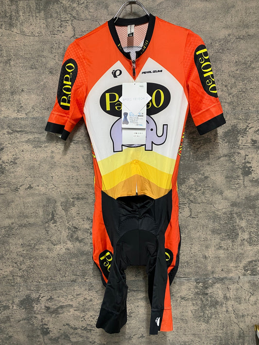 IQ040 パールイズミ PEARL iZUMi 半袖 セパレート ワンピース XL 未使用品 茄子