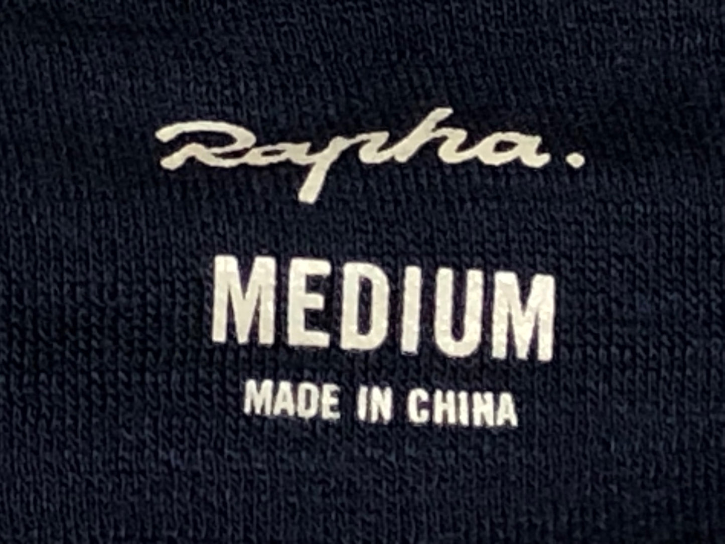 IQ664 ラファ Rapha CHECK CLASSIC LONG SLEEVE JERSEY 長袖サイクルジャージ 紺 M スレ