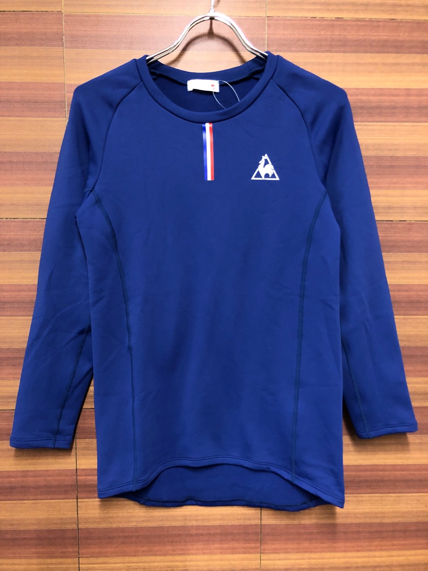 II235 ルコックスポルティフ le coq sportif 長袖 スウェット 紺 M 裏起毛