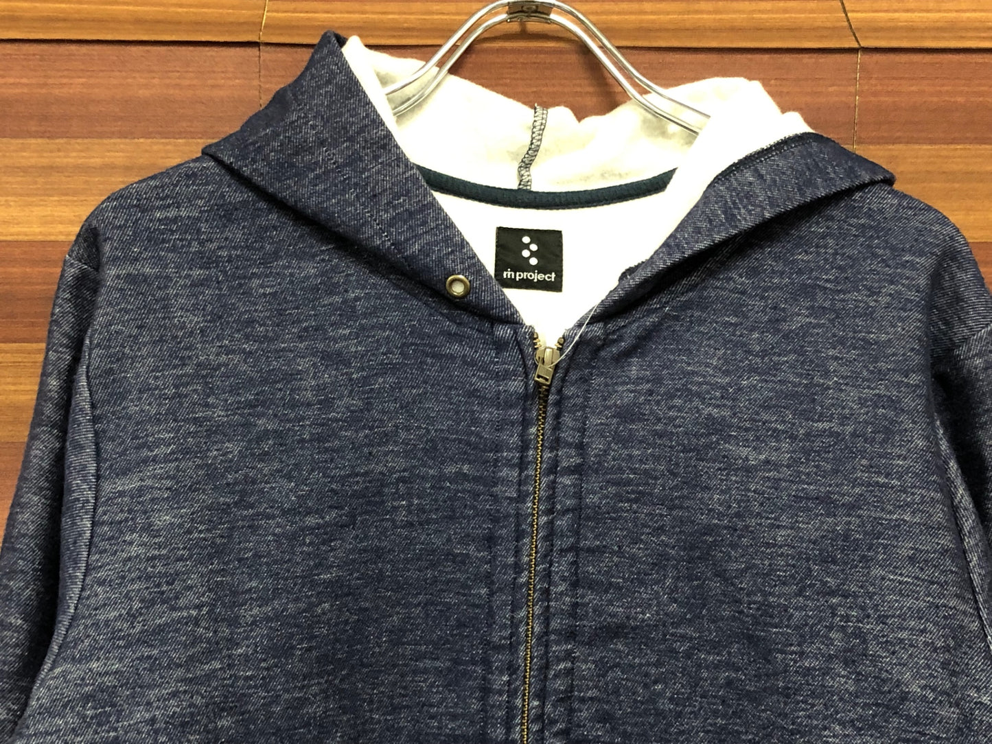 IT755 リンプロジェクト rin project 長袖 パーカー ネイビー M 裏起毛