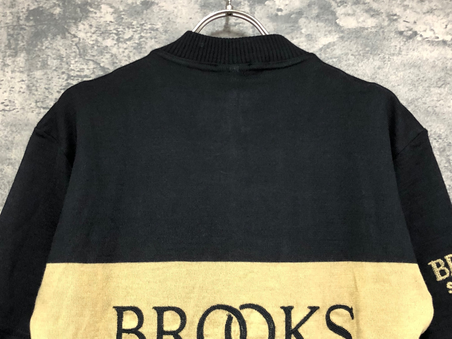 IX733 ブルックス BROOKS Eroica 半袖 サイクルジャージ ウール 黒 S ハーフジップ