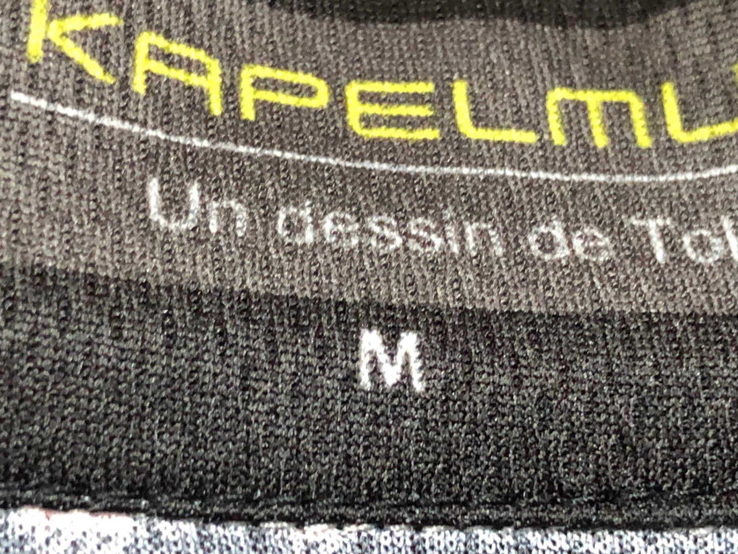 IR922 カペルミュール KAPELMUUR 長袖 サイクルジャージ 黒 白 紫 チェック柄 M