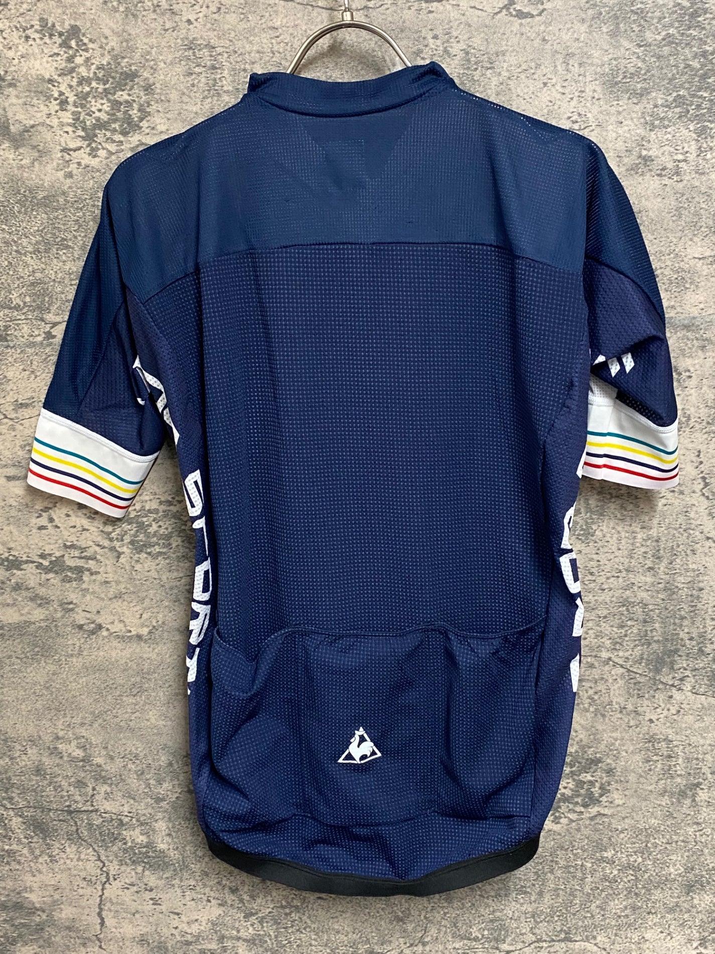 JC358 ルコックスポルティフ le coq sportif 半袖 サイクルジャージ 白 O