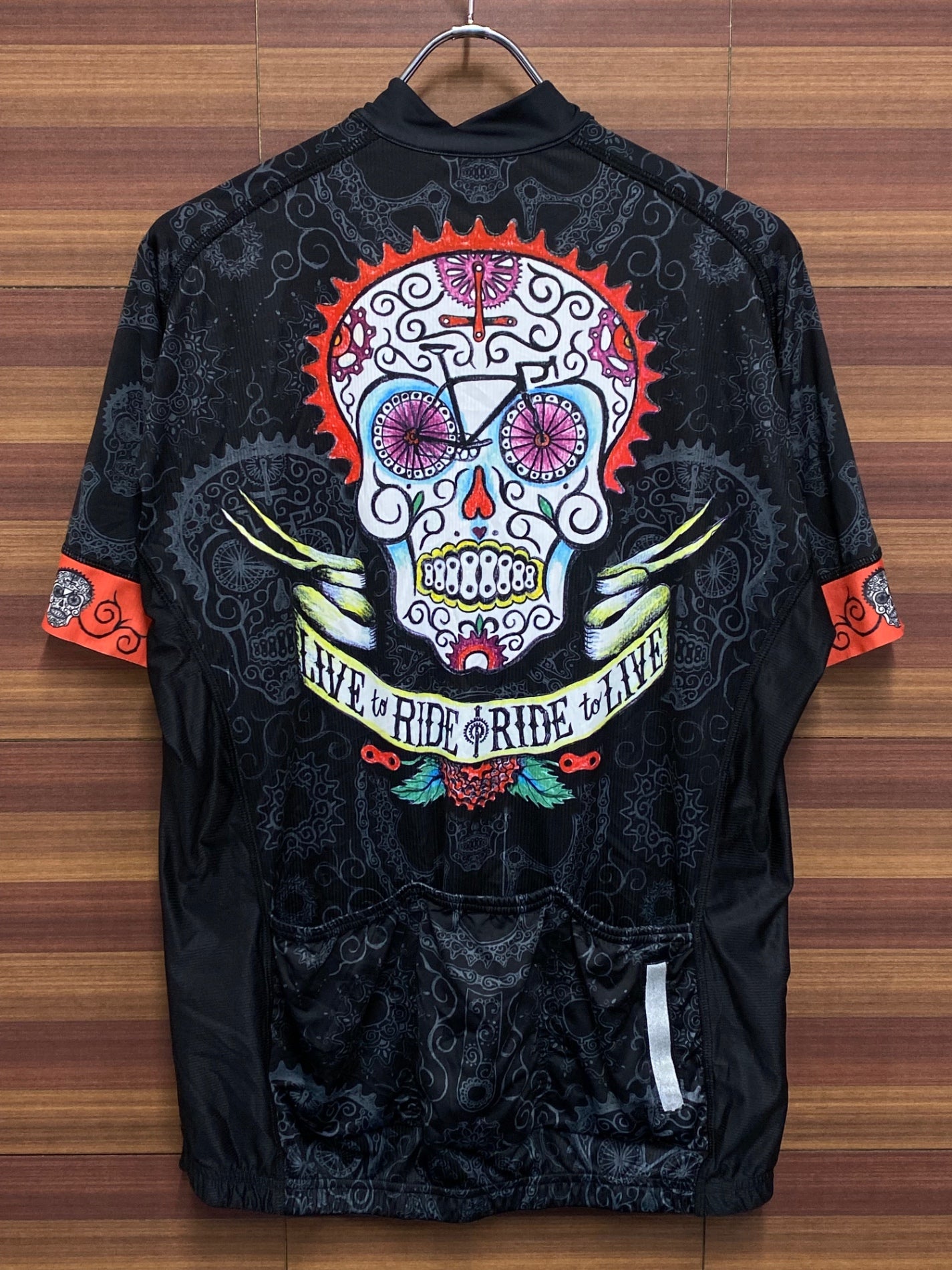 IT536 サイコロジー CYCOLOGY 半袖サイクルジャージ 黒 XL