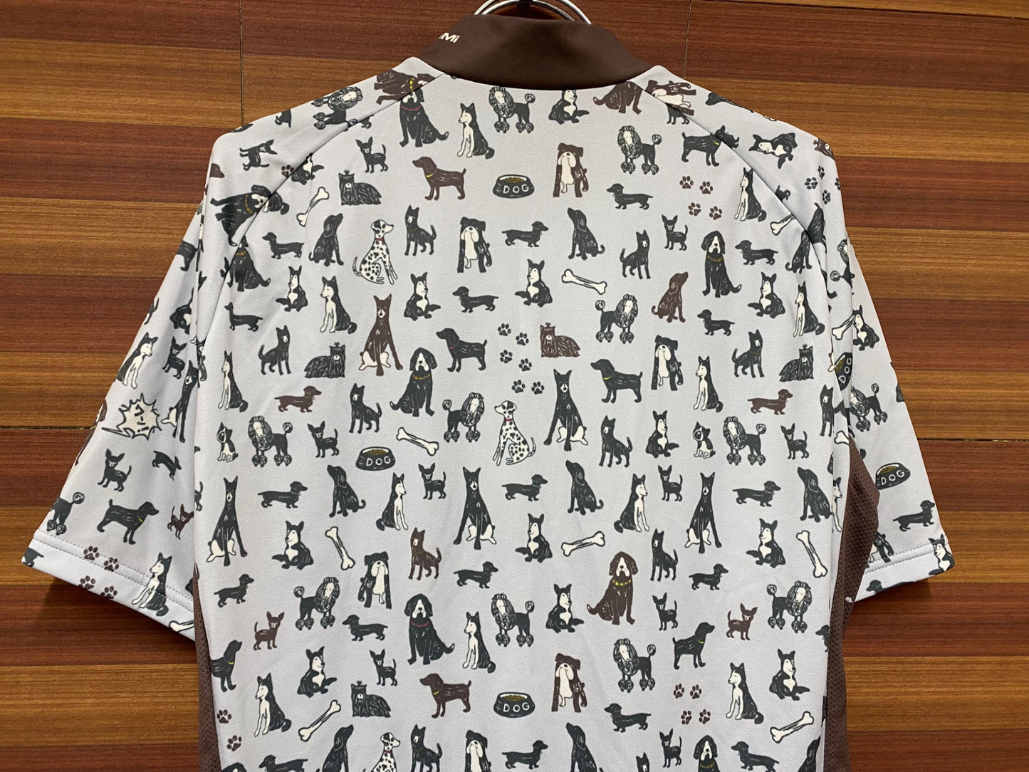 IM111 パールイズミ PEARL iZUMi 半袖 サイクルジャージ グレー アニマル柄 XL