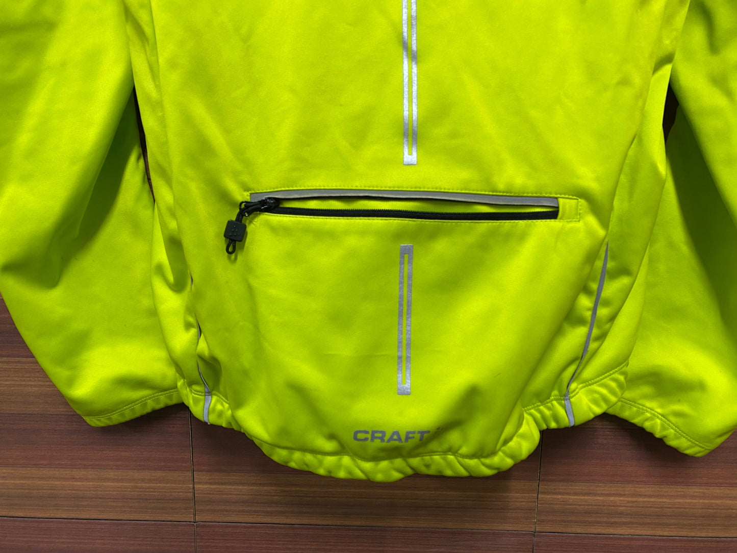 IL694 クラフト CRAFT 裏起毛 長袖 サイクルジャケット 黄 M ※シミあり