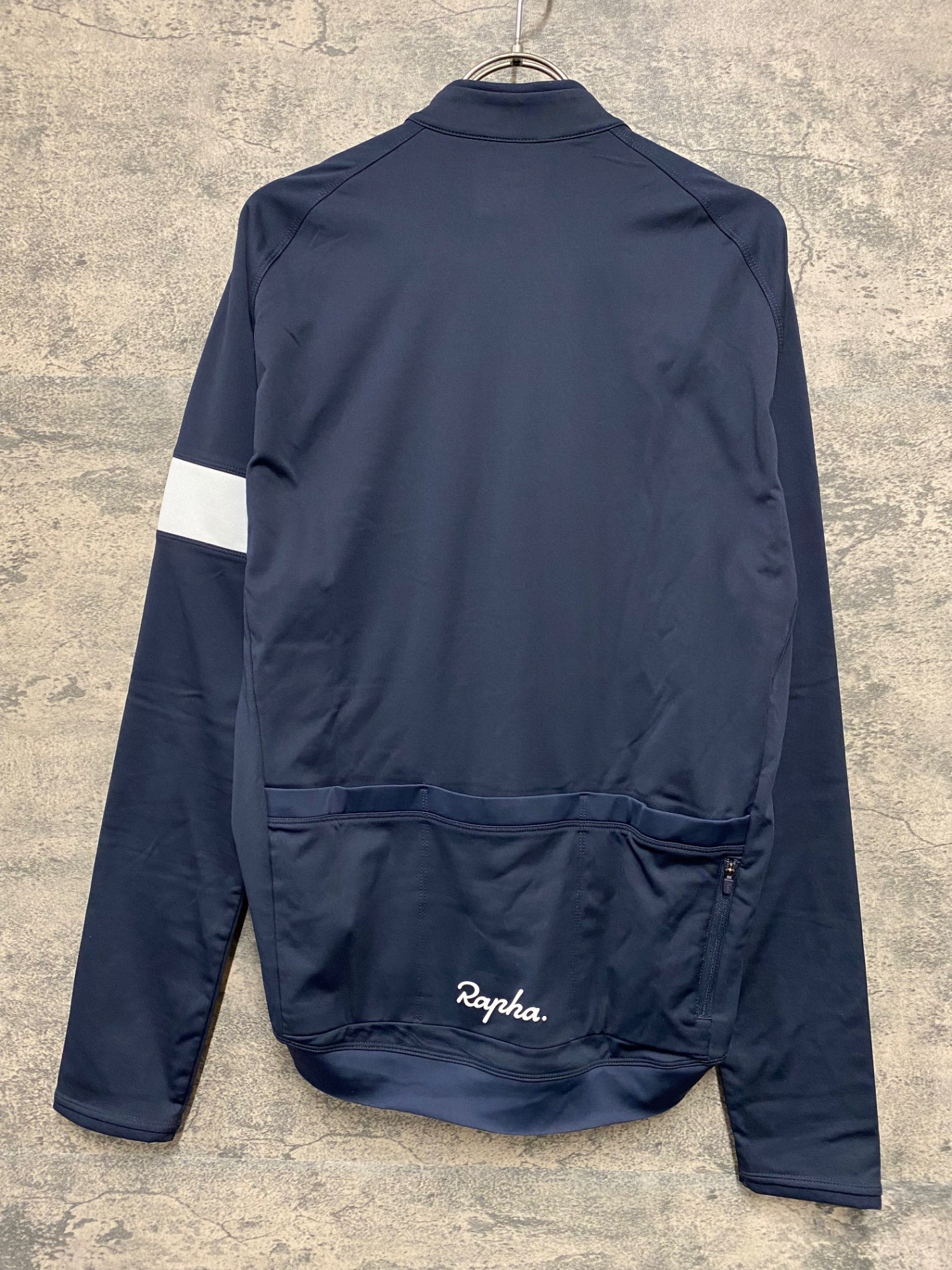 JB038 ラファ Rapha CORE LONG SLEEVE JERSEY 長袖 サイクルジャージ 紺 L 裏起毛