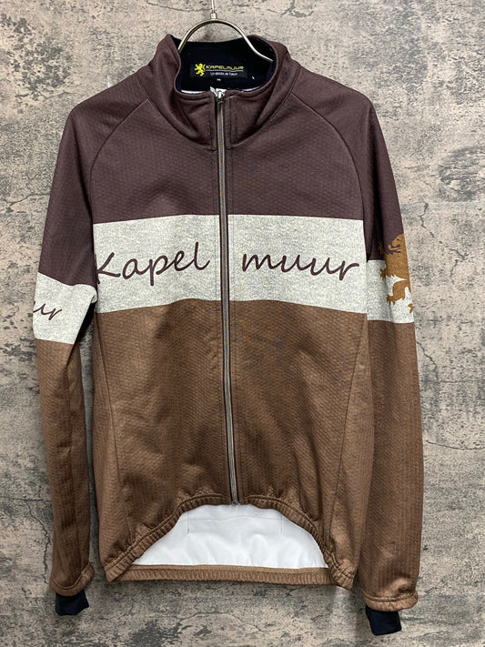 JC240 カペルミュール KAPELMUUR 長袖 サイクルジャケット 茶 M 裏起毛