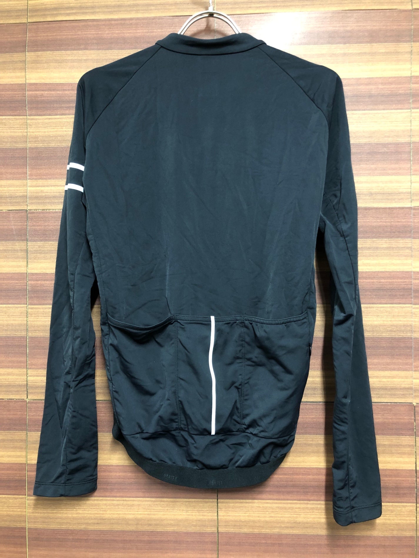 IO708 ヴァーテックス VERTEX 長袖 サイクルジャージ 黒 S 裏起毛