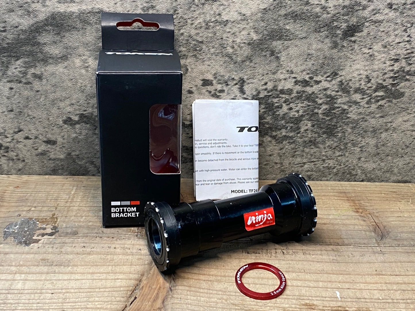 IN336 トーケン TOKEN BB841T-41 ボトムブラケット BB86/92 シマノクランク シマノ用24mm