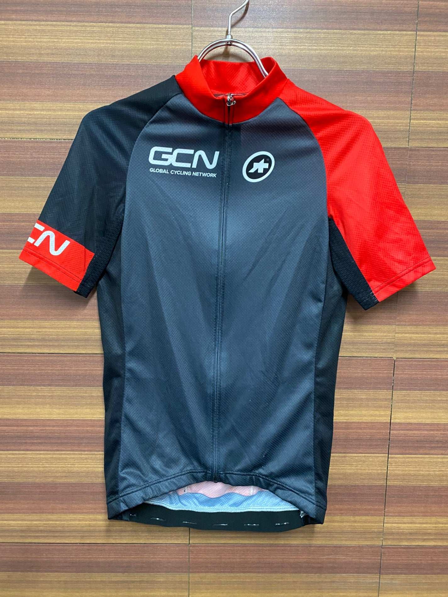 IA613 アソス ASSOS GCN 半袖 サイクルジャージ XS ブラック レッド