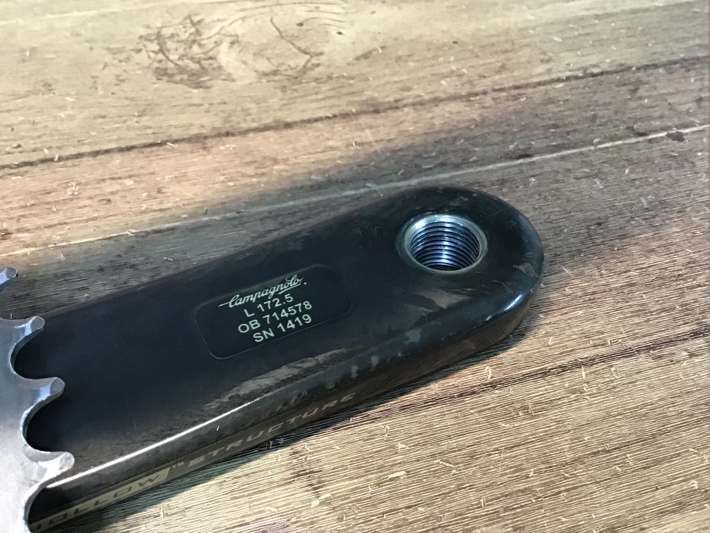 IY322 カンパニョーロ Campagnolo レコード RECORD CT カーボン クランクセット 172.5mm 50/34T 10S