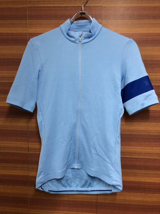 HW349 ラファ Rapha CLASSIC JERSEY 半袖 サイクルジャージ 水色 S ※薄い染み