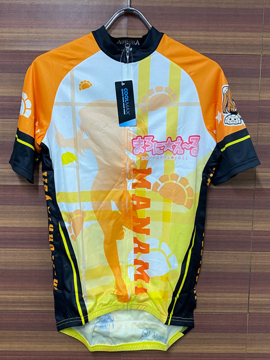 IS007 アウローラ AURORA 半袖 サイクルジャージ オレンジ L まろに☆えーる 堤 愛実Ver.
