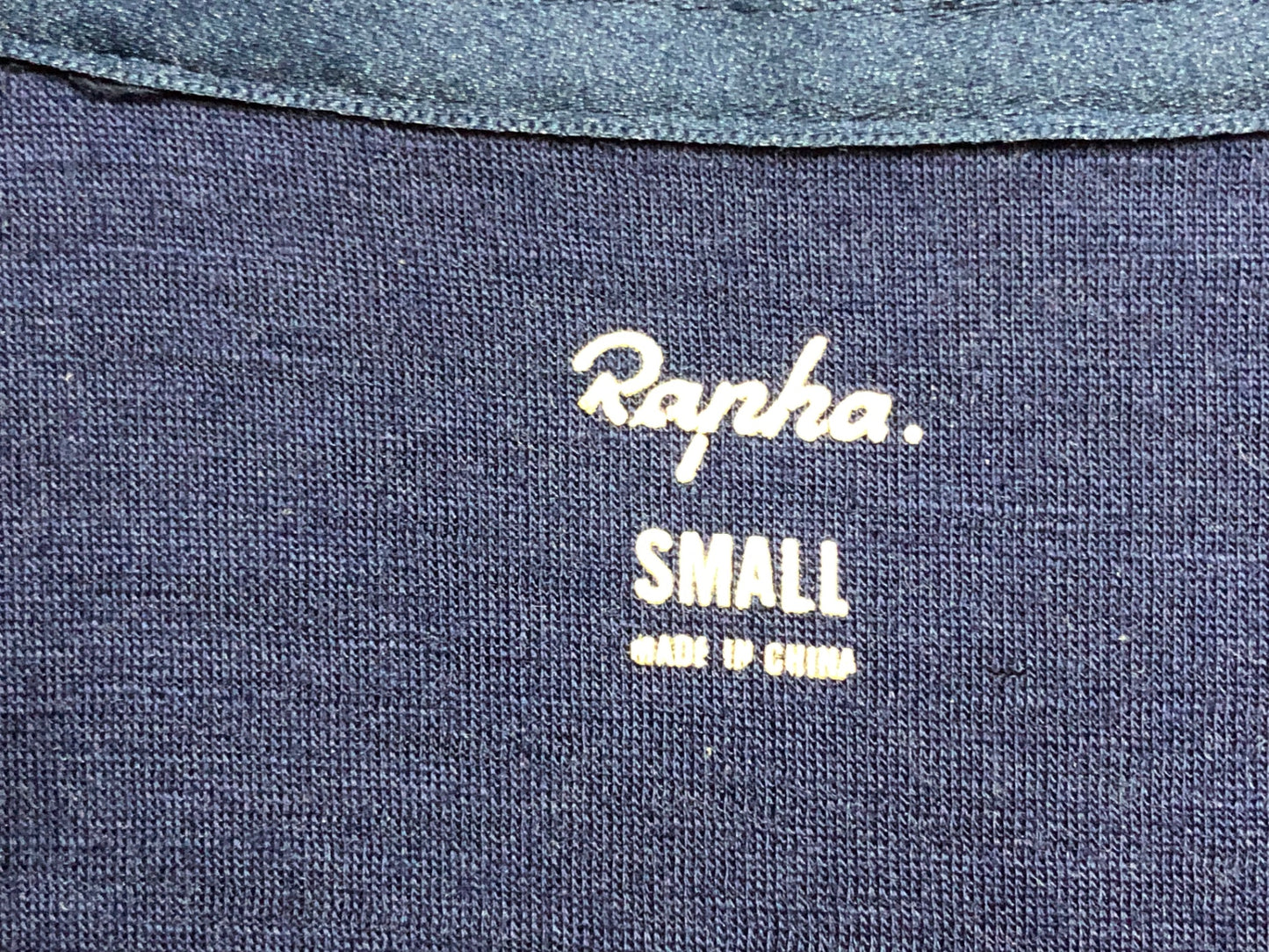 IM454 ラファ Rapha LONG SLEEVE CLASSIC JERSEY 長袖 サイクルジャージ 紺 S ※日焼け