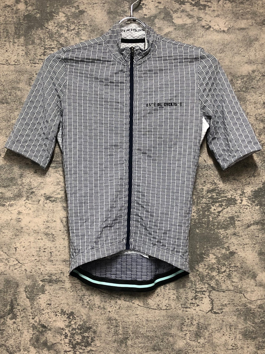 JD100 カフェドシクリステ CAFE DU CYCLISTE FRANCINE Man 半袖 サイクルジャージ 白 紺 XS