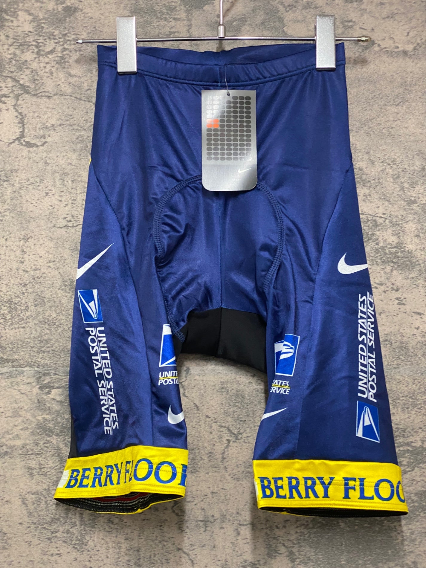 JC348 ナイキ NIKE トレック TREK UNITED STATES POSTAL SERVICE レーサーパンツ 紺黄 S
