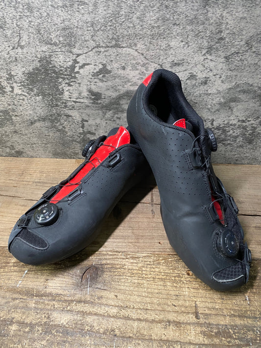 IW968 リンタマン LINTAMAN ADJUST road comp ビンディングシューズ SPD-SL 黒赤 EU43