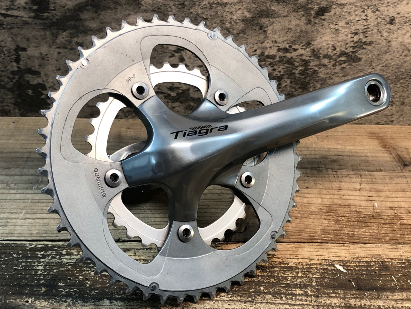 IY308 シマノ SHIMANO ティアグラ TIAGRA FC-4650 クランクセット 165mm 50/34T ※傷