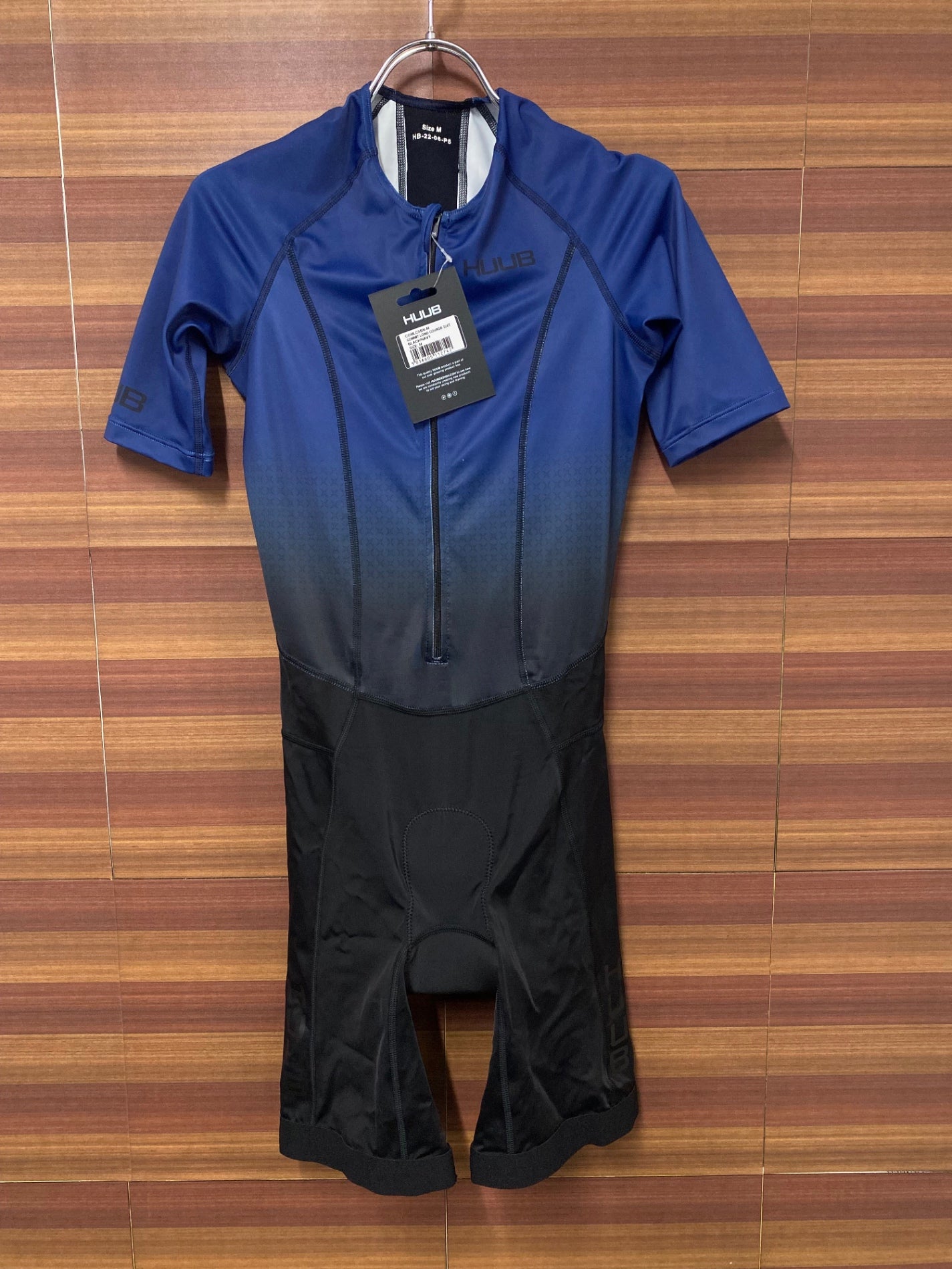 IQ194 フーブ HUUB 半袖 ワンピース スキンスーツ 紺 黒 M