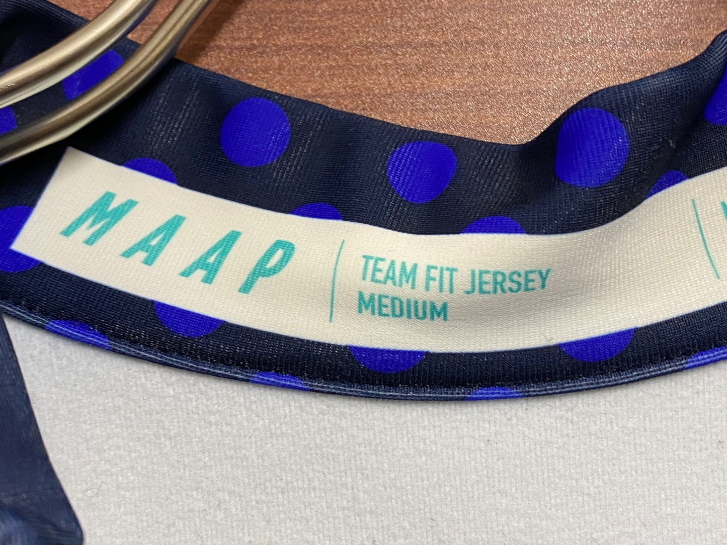 IT816 マープ MAAP TEAM PRO FIT JERSEY 長袖 サイクルジャージ 紺 ピンク 深緑 総柄 M 裏起毛