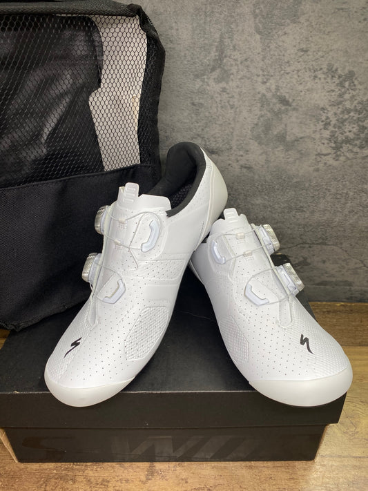 IY557 スペシャライズド SPECIALIZED エスワークス S-WORKS TORCH ビンディングシューズ 白 EU38