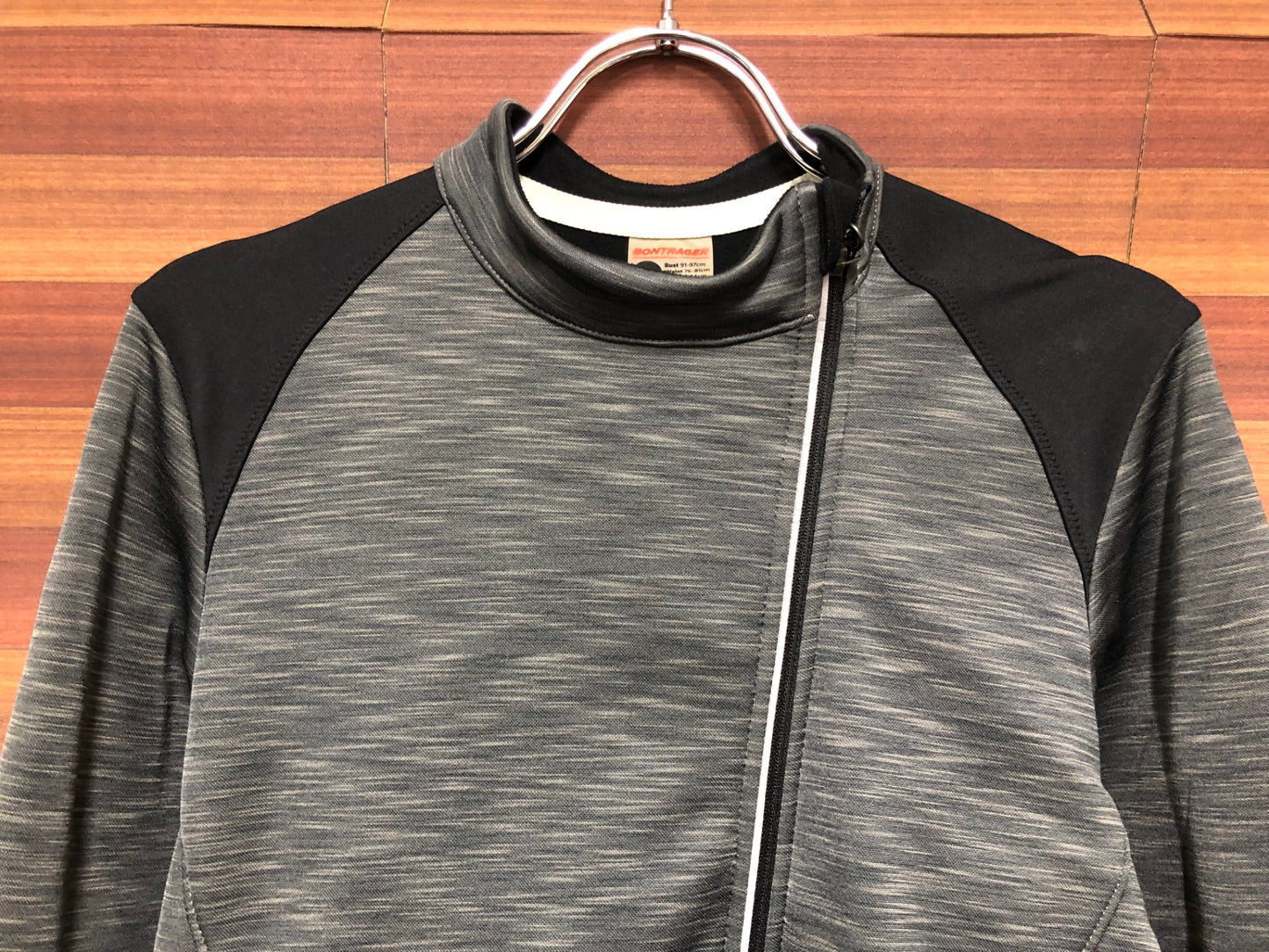 IQ438 ボントレガー BONTRAGER 長袖 サイクルジャケット グレー L 裏起毛