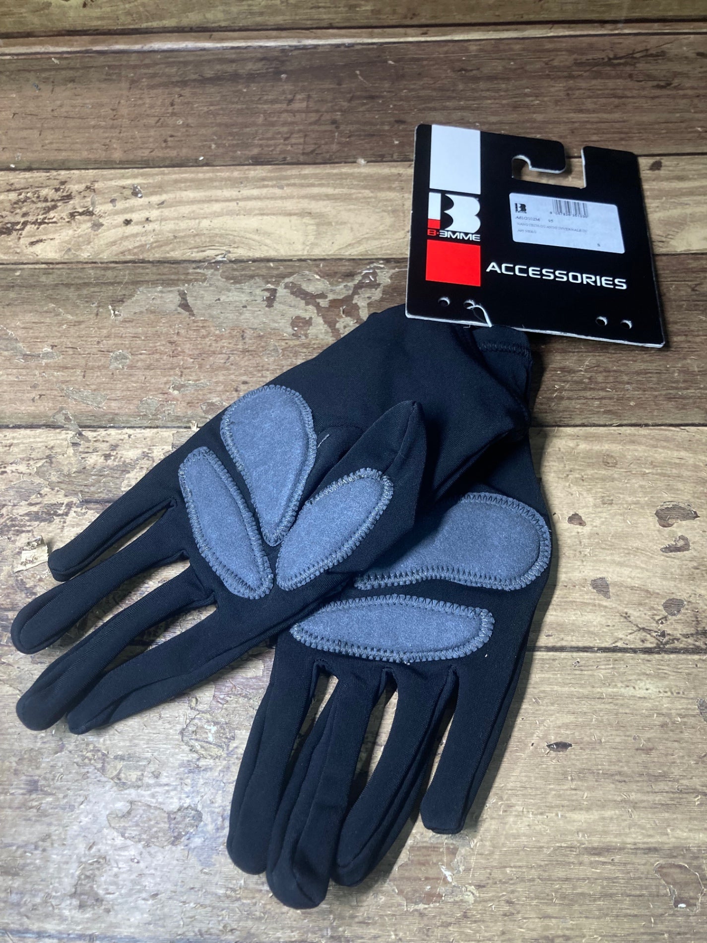 HO874 ビエンメ BIEMME 16AW NANOTECH GLOVE サイクルグローブ BLACK 黒 S