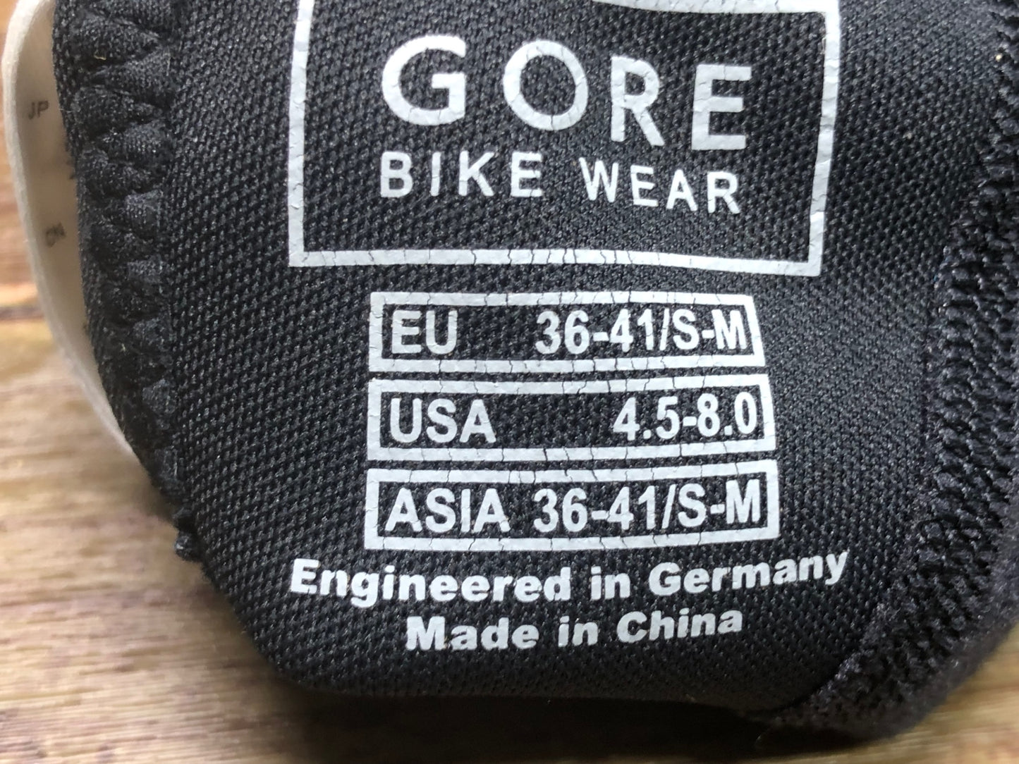 IT327 ゴアバイクウェア GORE BIKE WEAR トゥーカバー 黒 S-M WINDSTOPPER