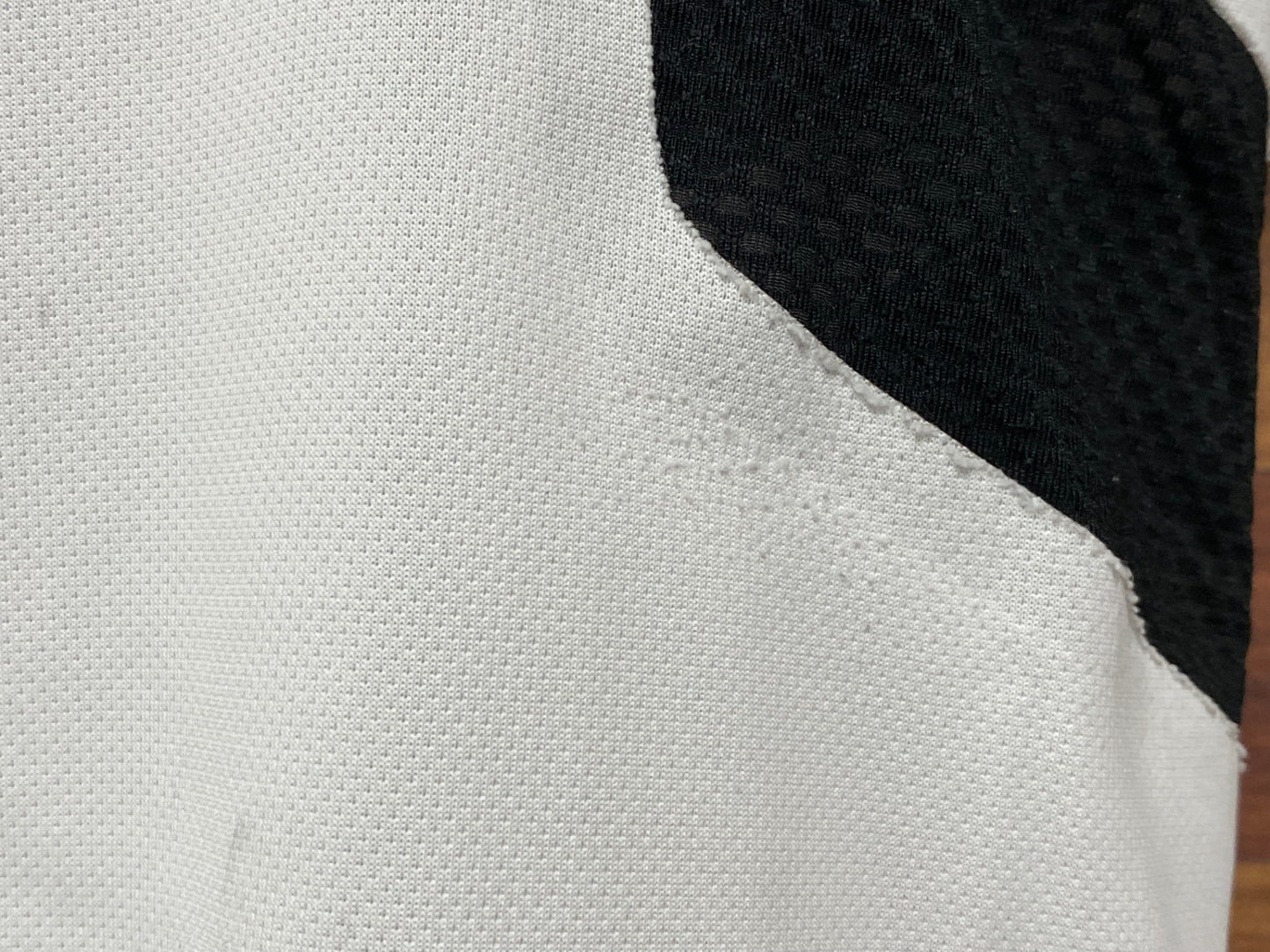 IT528 シマノ SHIMANO 半袖サイクルジャージ 黒白黄 ASIA M ※ほつれ