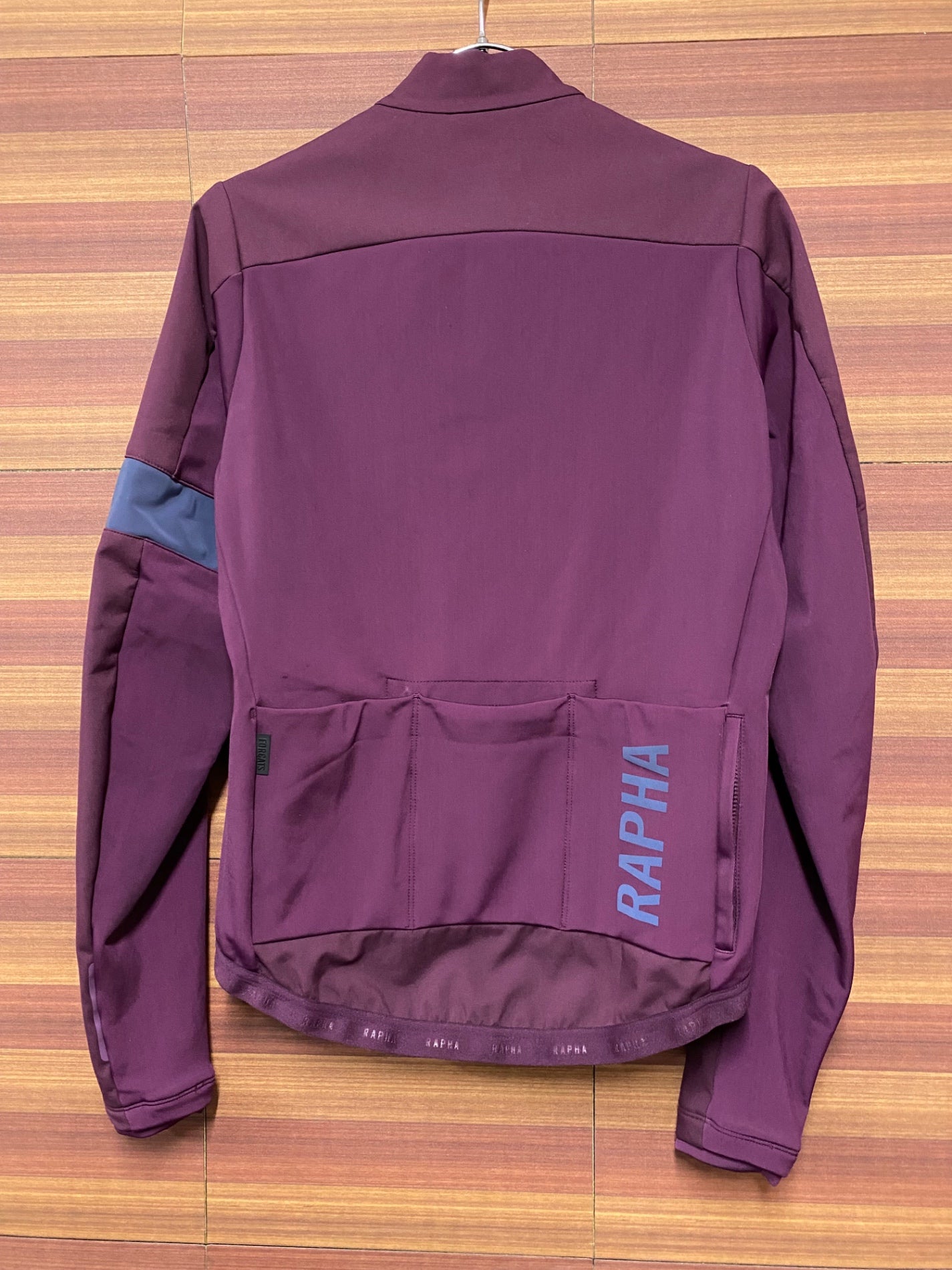 IN535 ラファ Rapha PRO TEAM TRAINING JACKET 長袖 サイクルジャケット バーガンディ M 裏起毛