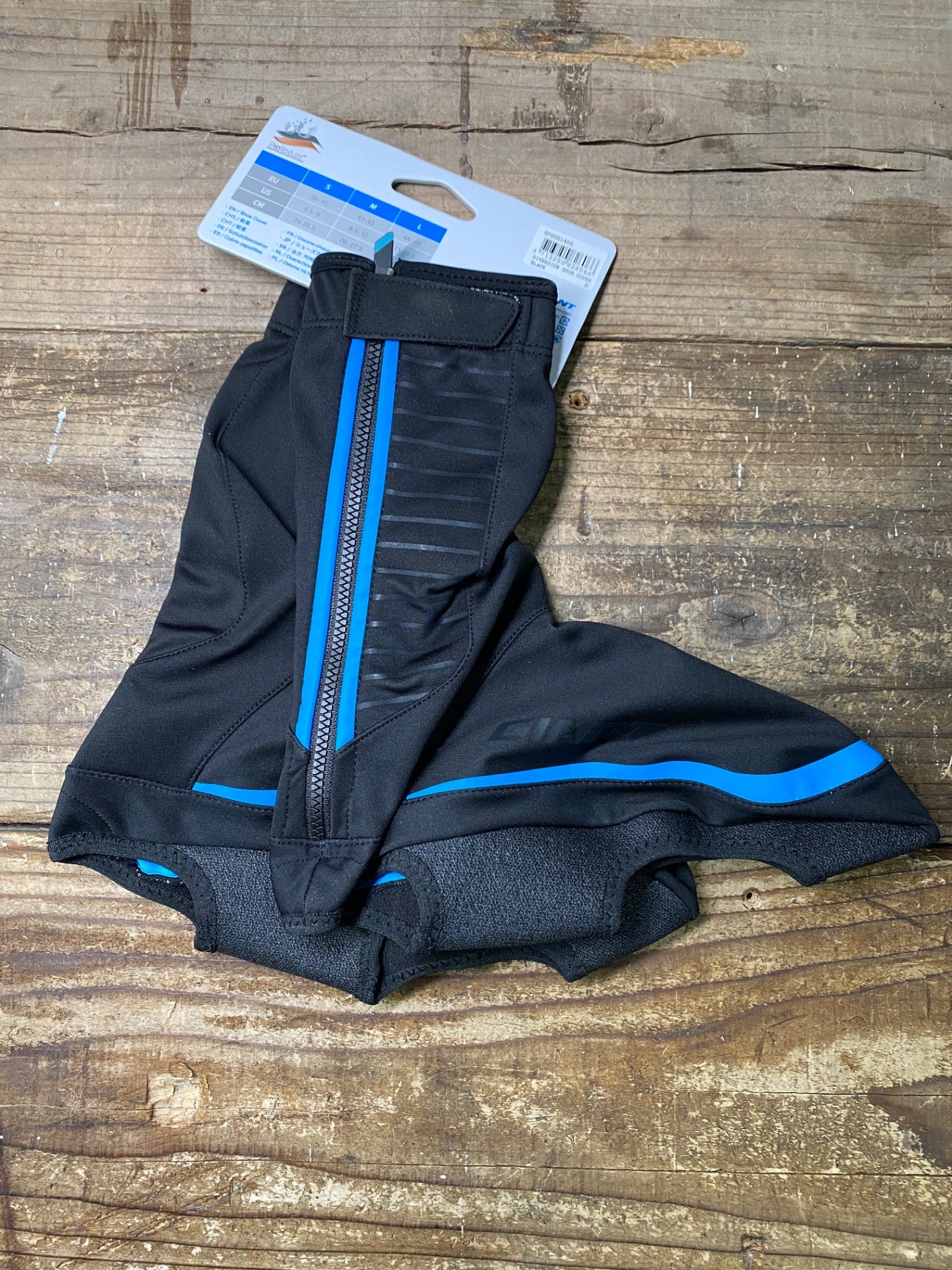 IV968 ジャイアント GIANT シューズカバー 黒 S 裏起毛