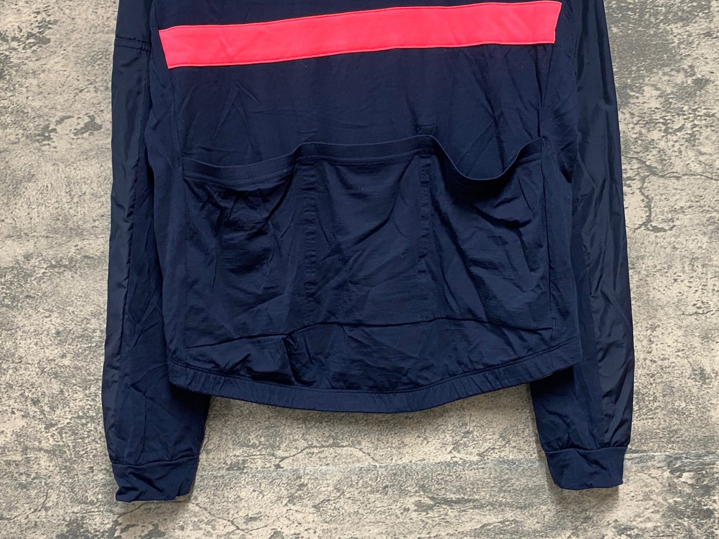 JA336 ラファ Rapha LONG SLEEVE BREVET WINDBLOCK JERSEY 長袖 サイクルジャージ 濃紺 L