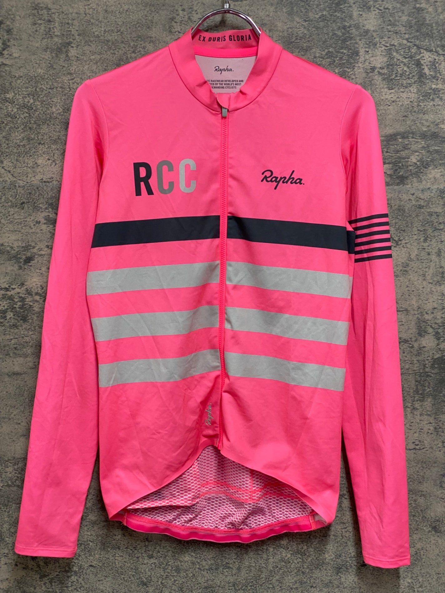 JB922 ラファ Rapha RCC PRO TEAM LONG SLEEVE MIDWEIGHT JERSEY 長袖 サイクルジャージ ピンク S