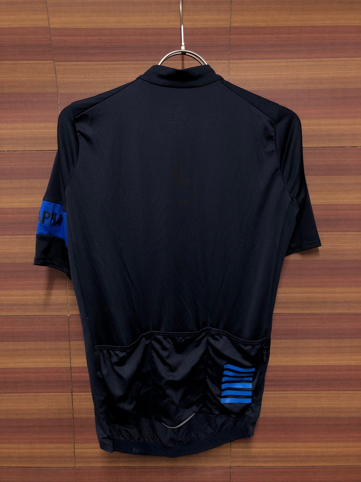 IN358 ラファ RAPHA PRO TEAM FLY WEIGHT JERSEY サイクルジャージ 半袖 ネイビー S