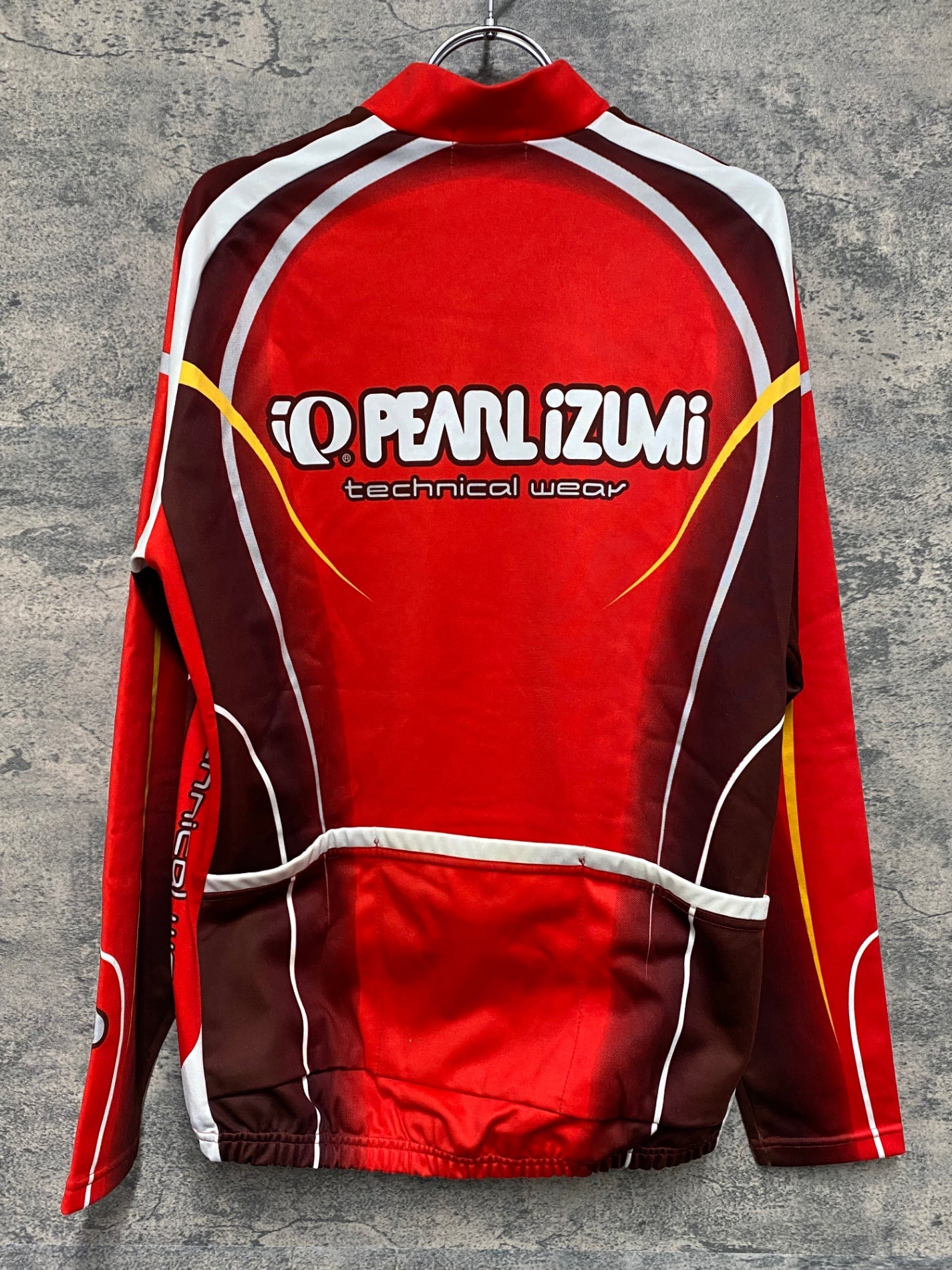 IW810 パールイズミ PEARL iZUMi 長袖 サイクルジャージ 赤 L 裏起毛