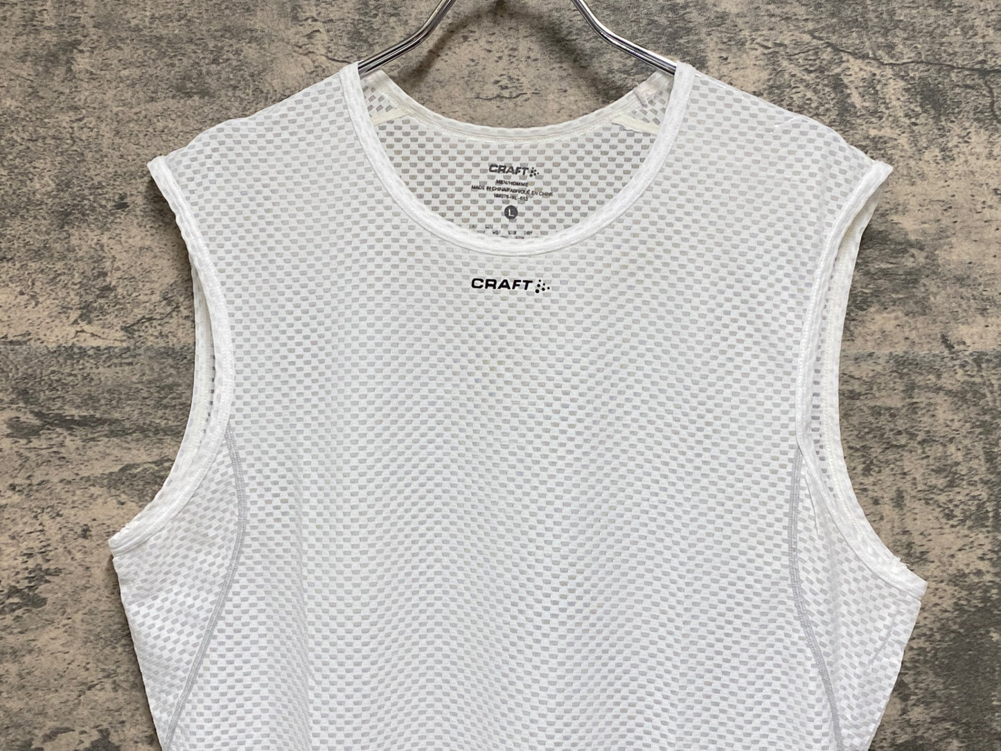 JB032 クラフト CRAFT ノースリーブ ベースレイヤー 白 L