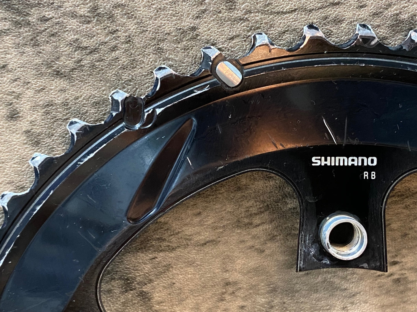 IU412 シマノ SHIMANO デュラエース DURA-ACE FC-9100 チェーンリング 52/36T ※アウター摩耗大 ジャンク