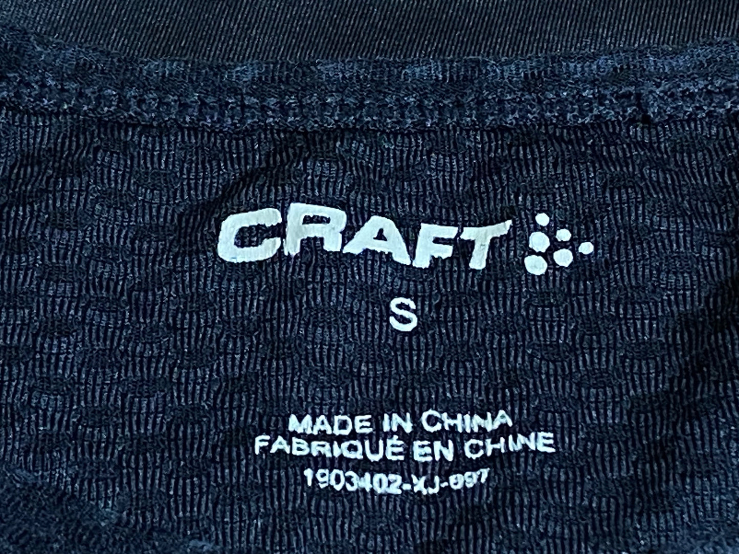 IN087 クラフト CRAFT ノースリーブベースレイヤー 黒 S